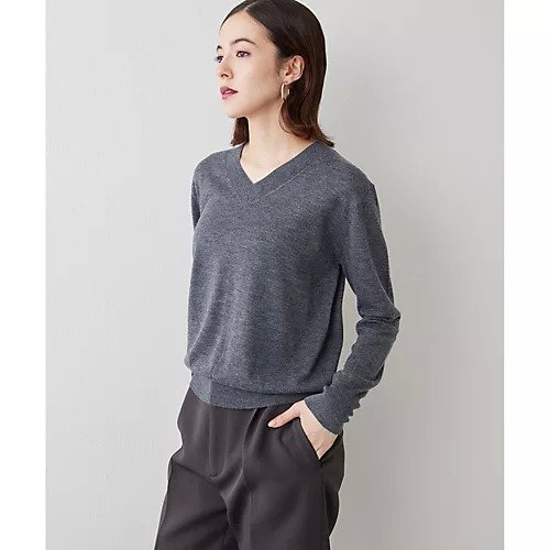 【ウィムガゼット/Whim Gazette】の【WEB限定カラーあり】14Gテンジク Vネックプルオーバー 人気、トレンドファッション・服の通販 founy(ファニー) 　ファッション　Fashion　レディースファッション　Fashion for Women　トップス・カットソー　Cut & Sew Tops　カジュアルプルオーバー・ニットトップス　Pullovers & Knit Tops / Casual Pullovers　Vネックトップス　V-Neck Tops / V-Cut Neckline Shirts　アンサンブル　Ensemble Set　カーディガン　Cardigan, Knitwear　コンパクト　Compact, Small Size　シンプル　Simple, Minimal　スタンダード　Standard, Basic　ストール　Stole, Wrap　ベーシック　Basic, Essential　ボトム　Bottoms, Lower Wear　おすすめ　Recommended / Our Picks　2023年　2023　2023-2024秋冬・A/W　Autumn/Winter 2023–24 AW23–24　other-3|ID: prp329100004460158 ipo3291000000031239030