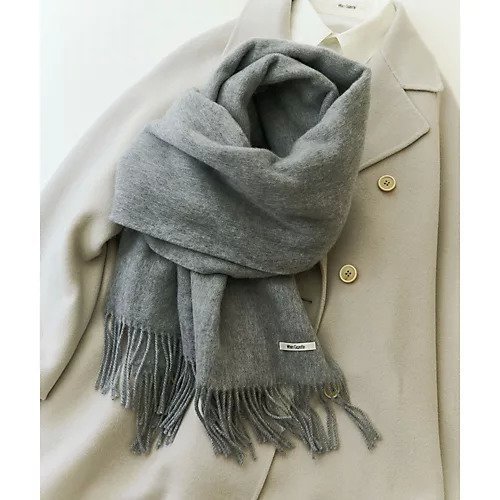 【ウィムガゼット/Whim Gazette】のビッグウールストール インテリア・キッズ・メンズ・レディースファッション・服の通販 founy(ファニー) 　ファッション　Fashion　レディースファッション　Fashion for Women　イエロー　Yellow　ストール　Stole, Wrap　フリンジ　Fringe, Tassel　マフラー　Scarf, Muffler　A/W・秋冬　Autumn/Winter　おすすめ　Recommended / Our Picks　2023年　2023　2023-2024秋冬・A/W　Autumn/Winter 2023–24 AW23–24　エレガント 上品　Elegant　グレー|ID: prp329100004460190 ipo3291000000031217419