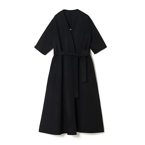 【マディソンブルー/MADISONBLUE】のガウンドレスコート インテリア・キッズ・メンズ・レディースファッション・服の通販 founy(ファニー) 　ファッション　Fashion　レディースファッション　WOMEN　アウター　Coat Outerwear　コート　Coats　ワンピース　Dress　ドレス　Party Dresses　インナー　Inner　エレガント 上品　Elegant　スリーブ　Sleeve　ハーフ　Half　リボン　Ribbon　ロング　Long　定番　Standard　ブラック|ID: prp329100004460192 ipo3291000000032166061