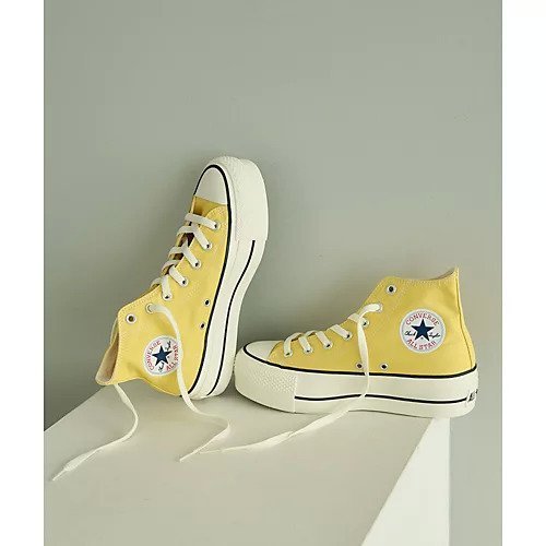 【ウィムガゼット/Whim Gazette】の【CONVERSE】ALL STAR (R) リフテッド HI インテリア・キッズ・メンズ・レディースファッション・服の通販 founy(ファニー) 　ファッション　Fashion　レディースファッション　Fashion for Women　アイレット　Eyelet Lace　イエロー　Yellow　インソール　Shoe Insole　厚底　Platform Shoes　キャンバス　Canvas, Canvas Fabric　コーティング　Coating, Coated Finish　抗菌　Antibacterial, Bacteria-Resistant　スニーカー　Sneakers, Trainers　人気　Popular, Best Seller　ライニング　Inner Lining, Inner Fabric, Lined　ラバー　Rubber, Rubber Sole　レース　Lace, Lace Fabric　2023年　2023　2023-2024秋冬・A/W　Autumn/Winter 2023–24 AW23–24　イエロー|ID: prp329100004460210 ipo3291000000031217548