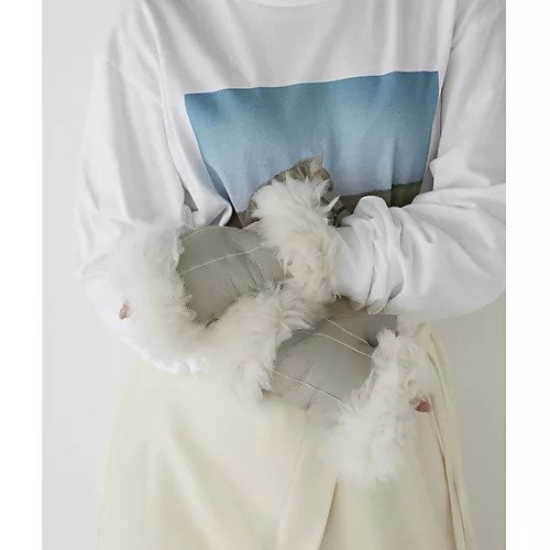 【ウィムガゼット/Whim Gazette】の【WEB限定カラーあり】メリノグローブ インテリア・キッズ・メンズ・レディースファッション・服の通販 founy(ファニー) 　ファッション　Fashion　レディースファッション　Fashion for Women　アクセサリー　Fashion Accessories　イタリア　Italy　カフス　Cuff Design　ムートン　Shearling, Mouton　おすすめ　Recommended / Our Picks　2023年　2023　2023-2024秋冬・A/W　Autumn/Winter 2023–24 AW23–24　エクリュ|ID: prp329100004460257 ipo3291000000031217874