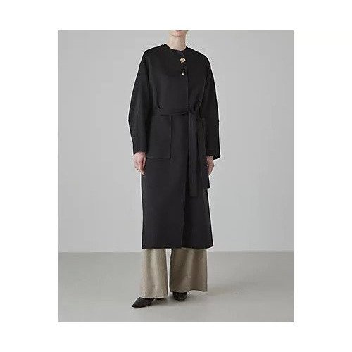 【アドーア/ADORE】のピュアカシミヤコート インテリア・キッズ・メンズ・レディースファッション・服の通販 founy(ファニー) 　ファッション　Fashion　レディースファッション　WOMEN　アウター　Coat Outerwear　コート　Coats　おすすめ　Recommend　エレガント 上品　Elegant　カシミヤ　Cashmere　カッティング　Cutting　シンプル　Simple　スタンダード　Standard　ダブル　Double　フィット　Fit　フォルム　Form　フロント　Front　ブローチ　Brooch　モダン　Modern　A/W・秋冬　Aw・Autumn/Winter・Fw・Fall-Winter　ブラック|ID: prp329100004460276 ipo3291000000031217953