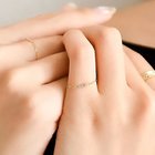 【フィービィー/phoebe】のK10タイニービジューチェーンリング クリア|ID: prp329100004460283 ipo3291000000031217987