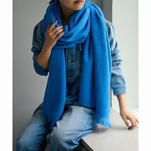 【ウィムガゼット/Whim Gazette】の【ASAUCE MELER】スーリーアルパカシャギーストール インテリア・キッズ・メンズ・レディースファッション・服の通販 founy(ファニー) 　ファッション　Fashion　レディースファッション　Fashion for Women　カットオフ　Cut-Off Design　ストール　Stole, Wrap　定番　Standard, Basic Item　フリンジ　Fringe, Tassel　ロマンティック　Romantic, Feminine Style　2023年　2023　2023-2024秋冬・A/W　Autumn/Winter 2023–24 AW23–24　ブルー|ID: prp329100004460291 ipo3291000000031218024