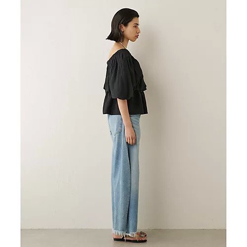 【ウィムガゼット/Whim Gazette】のリネンオフショルブラウス 人気、トレンドファッション・服の通販 founy(ファニー) 　ファッション　Fashion　レディースファッション　Fashion for Women　トップス・カットソー　Cut & Sew Tops　シャツ・ブラウス・オフィスカジュアル　Elegant Blouses & Button-Ups　2023年　2023　2023春夏・S/S　Spring/Summer 2023 SS23　クロップド　Cropped, Short Length　シェイプ　Shape, Slim Fit　シンプル　Simple, Minimal　ボトム　Bottoms, Lower Wear　ラウンド　Round, Round Neck　リネン　Linen, Linen Fabric　ワッシャー　Washer, Crinkled Finish　エレガント 上品　Elegant　other-3|ID: prp329100004460303 ipo3291000000031239234