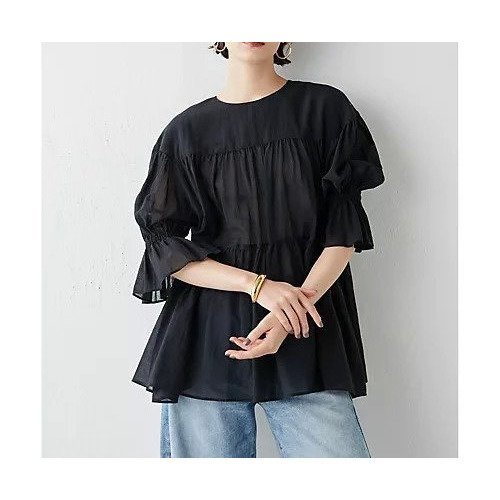 【ウィムガゼット/Whim Gazette】のコットンシフォンギャザーブラウス インテリア・キッズ・メンズ・レディースファッション・服の通販 founy(ファニー) https://founy.com/ ファッション Fashion レディースファッション Fashion for Women トップス・カットソー Cut & Sew Tops シャツ・ブラウス・オフィスカジュアル Elegant Blouses & Button-Ups 2023年 2023 2023春夏・S/S Spring/Summer 2023 SS23 ギャザー Gathered, Ruffled シフォン Chiffon, Lightweight Fabric シンプル Simple, Minimal ティアード Tiered, Tiered Style エレガント 上品 Elegant 夏 Summer |ID: prp329100004460306 ipo3291000000031218147