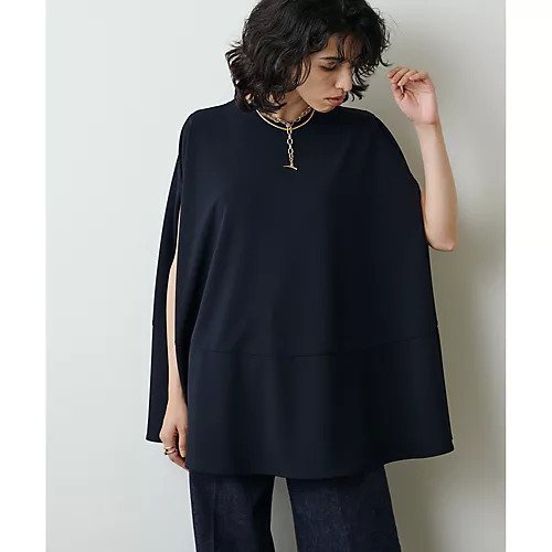 【ウィムガゼット/Whim Gazette】のケーププルオーバー インテリア・キッズ・メンズ・レディースファッション・服の通販 founy(ファニー) 　ファッション　Fashion　レディースファッション　WOMEN　トップス・カットソー　Tops/Tshirt　プルオーバー　Pullover　サマー　Summer　シューズ　Shoes　シンプル　Simple　スタイリッシュ　Stylish　ストレッチ　Stretch　ネイビー|ID: prp329100004460311 ipo3291000000031218178
