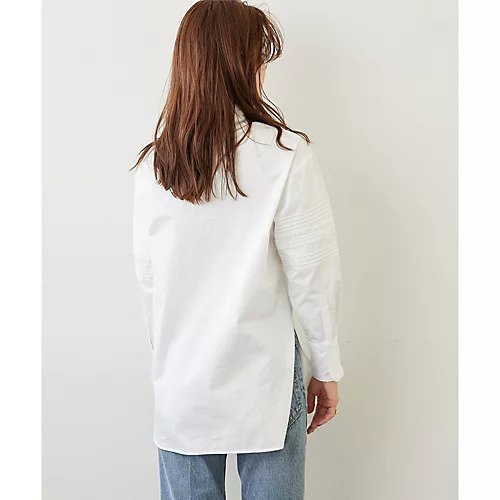 【ウィムガゼット/Whim Gazette】の【Col Pierrot】レースピンタックブラウス 人気、トレンドファッション・服の通販 founy(ファニー) ファッション Fashion レディースファッション Fashion for Women トップス・カットソー Cut & Sew Tops シャツ・ブラウス・オフィスカジュアル Elegant Blouses & Button-Ups スタンド Stand Collar, Upright Stand スリット Slit, Slit Detail バランス Balance, Style Balance フィット Fit, Slim Fit フランス France, French フリル Frill, Ruffle おすすめ Recommended / Our Picks other-3|ID: prp329100004460327 ipo3291000000031239272