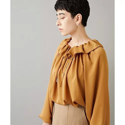 【ウィムガゼット/Whim Gazette】の【THE PAUSE】トロギャザーブラウス インテリア・キッズ・メンズ・レディースファッション・服の通販 founy(ファニー) https://founy.com/ ファッション Fashion レディースファッション Fashion for Women トップス・カットソー Cut & Sew Tops シャツ・ブラウス・オフィスカジュアル Elegant Blouses & Button-Ups ヴィンテージ Vintage Style クラシカル Classical, Vintage-Inspired グラデーション Gradient, Ombre サテン Satin, Glossy Fabric ストリング String, Drawstring スモック Smock, Smock Dress とろみ Fluid, Flowy Fabric デニム Denim, Jeans Material フェミニン Feminine, Girly フリル Frill, Ruffle フロント Front, Front Design ボトム Bottoms, Lower Wear ワーク Workwear, Utility Style おすすめ Recommended / Our Picks エレガント 上品 Elegant |ID: prp329100004460336 ipo3291000000031218352