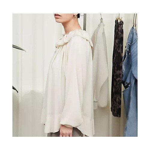 【ウィムガゼット/Whim Gazette】の【THE PAUSE】トロギャザーブラウス 人気、トレンドファッション・服の通販 founy(ファニー) 　ファッション　Fashion　レディースファッション　Fashion for Women　トップス・カットソー　Cut & Sew Tops　シャツ・ブラウス・オフィスカジュアル　Elegant Blouses & Button-Ups　ヴィンテージ　Vintage Style　クラシカル　Classical, Vintage-Inspired　グラデーション　Gradient, Ombre　サテン　Satin, Glossy Fabric　ストリング　String, Drawstring　スモック　Smock, Smock Dress　とろみ　Fluid, Flowy Fabric　デニム　Denim, Jeans Material　フェミニン　Feminine, Girly　フリル　Frill, Ruffle　フロント　Front, Front Design　ボトム　Bottoms, Lower Wear　ワーク　Workwear, Utility Style　おすすめ　Recommended / Our Picks　エレガント 上品　Elegant　other-3|ID: prp329100004460336 ipo3291000000031239288