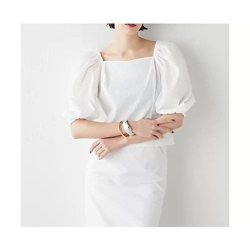 【ウィムガゼット/Whim Gazette】のペーパーナイロンコンシャスブラウス インテリア・キッズ・メンズ・レディースファッション・服の通販 founy(ファニー) 　ファッション　Fashion　レディースファッション　Fashion for Women　トップス・カットソー　Cut & Sew Tops　シャツ・ブラウス・オフィスカジュアル　Elegant Blouses & Button-Ups　インナー　Innerwear　エアリー　Airy Texture　コンシャス　Conscious, Bodycon　コンパクト　Compact, Small Size　軽量　Lightweight, Ultra Light　ストレッチ　Stretch, Stretchy Fabric　セットアップ　Set-Up, Coordinated Outfit　バランス　Balance, Style Balance　フォルム　Silhouette, Form　ボトム　Bottoms, Lower Wear　おすすめ　Recommended / Our Picks　夏　Summer　2023春夏・S/S　Spring/Summer 2023 SS23　2023年　2023　エレガント 上品　Elegant　オフホワイト|ID: prp329100004460338 ipo3291000000031218372