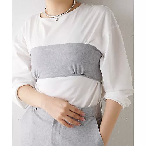 【ウィムガゼット/Whim Gazette】のストレッチバンドゥ インテリア・キッズ・メンズ・レディースファッション・服の通販 founy(ファニー) 　雑誌掲載アイテム　Magazine Picks & Fashion Features　ファッション雑誌　Fashion Magazines　ヴェリィ　VERY　ファッション　Fashion　レディースファッション　Fashion for Women　インナー　Innerwear　今季　This Season, Current Season　シアー　Sheer, See-Through　シンプル　Simple, Minimal　ストレッチ　Stretch, Stretchy Fabric　雑誌　Magazine, Fashion Magazine　ドレープ　Drape, Draping Fabric　フィット　Fit, Slim Fit　6月号　June Issue, Jun. Edition　おすすめ　Recommended / Our Picks　2023春夏・S/S　Spring/Summer 2023 SS23　2023年　2023　エレガント 上品　Elegant　ライトグレー|ID: prp329100004460344 ipo3291000000031218413