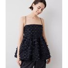 【ウィムガゼット/Whim Gazette】のリボンキャミブラウス 人気、トレンドファッション・服の通販 founy(ファニー) ファッション Fashion レディースファッション WOMEN トップス・カットソー Tops/Tshirt キャミソール / ノースリーブ No Sleeves シャツ/ブラウス Shirts/Blouses インナー Inner カットジャガード Cut Jacquard キャミソール Camisole ギャザー Gather デニム Denim フェミニン Feminine フレア Flare ボトム Bottom ラップ Wrap リボン Ribbon ロング Long おすすめ Recommend 2023春夏・S/S Ss,Spring/Summer,2023 2023年 2023 thumbnail ブラック|ID: prp329100004460349 ipo3291000000031218451