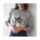 【ウィムガゼット/Whim Gazette】のCAT ロングTシャツ ライトグレー|ID: prp329100004460374 ipo3291000000031218632