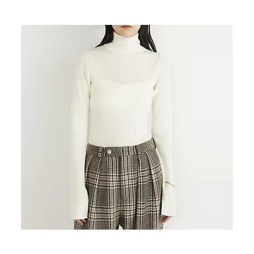 【ウィムガゼット/Whim Gazette】のベーシックリブタートル インテリア・キッズ・メンズ・レディースファッション・服の通販 founy(ファニー) ファッション Fashion レディースファッション Fashion for Women コーティング Coating, Coated Finish シンプル Simple, Minimal ストレッチ Stretch, Stretchy Fabric スリット Slit, Slit Detail タートルネック Turtleneck, High Neck フィット Fit, Slim Fit ベーシック Basic, Essential 2023年 2023 2023-2024秋冬・A/W Autumn/Winter 2023–24 AW23–24 エレガント 上品 Elegant オフホワイト|ID: prp329100004460379 ipo3291000000031218673