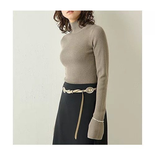 【ウィムガゼット/Whim Gazette】のベーシックリブタートル インテリア・キッズ・メンズ・レディースファッション・服の通販 founy(ファニー) ファッション Fashion レディースファッション Fashion for Women コーティング Coating, Coated Finish シンプル Simple, Minimal ストレッチ Stretch, Stretchy Fabric スリット Slit, Slit Detail タートルネック Turtleneck, High Neck フィット Fit, Slim Fit ベーシック Basic, Essential 2023年 2023 2023-2024秋冬・A/W Autumn/Winter 2023–24 AW23–24 エレガント 上品 Elegant グレージュ|ID: prp329100004460379 ipo3291000000031218675