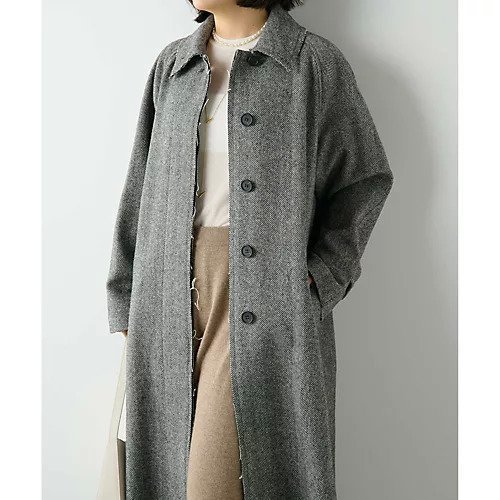【ウィムガゼット/Whim Gazette】のヘリンボーン ステンカラーコート 人気、トレンドファッション・服の通販 founy(ファニー) 　ファッション　Fashion　レディースファッション　Fashion for Women　アウター　Coat / Outerwear Collection　コート・ロングコート・ピーコート　Long Coats, Peacoats & More　クラシカル　Classical, Vintage-Inspired　スタイリッシュ　Stylish, Fashionable　マニッシュ　Mannish, Boyish　ロング　Long, Long-Length　おすすめ　Recommended / Our Picks　2023年　2023　2023-2024秋冬・A/W　Autumn/Winter 2023–24 AW23–24　 other-1|ID: prp329100004460390 ipo3291000000031218756