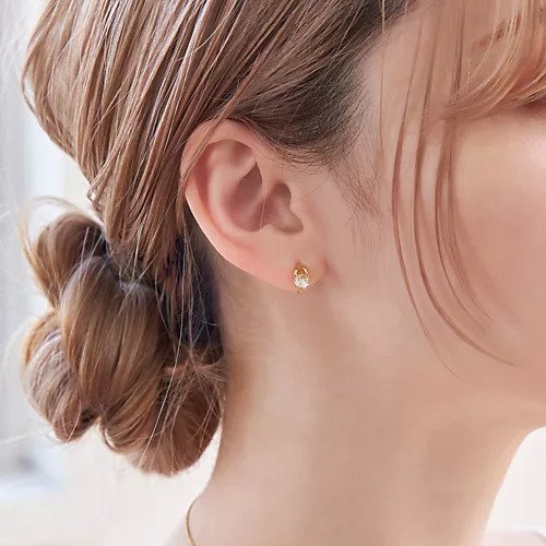 【フィービィー/phoebe】の【金属アレルギー対応】【痛くないシリーズ】ルーセントビジューライトフィットイヤリング ゴールド 人気、トレンドファッション・服の通販 founy(ファニー) 　ファッション　Fashion　レディースファッション　WOMEN　ジュエリー　Jewelry　リング　Rings　イヤリング　Earrings　イヤリング　Earrings　ダイヤモンド　Diamond　ビジュー　Bijou　ベーシック　Basic　メタル　Metal　エレガント 上品　Elegant　軽量　Lightweight　other-3|ID: prp329100004460399 ipo3291000000031239394