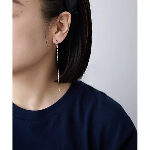 【ウィムガゼット/Whim Gazette】の【THE PAUSE】ビジューチェーンピアス 人気、トレンドファッション・服の通販 founy(ファニー) ファッション Fashion レディースファッション Fashion for Women 2023年 2023 2023-2024秋冬・A/W Autumn/Winter 2023–24 AW23–24 アクセサリー Fashion Accessories グラデーション Gradient, Ombre チェーン Chain, Chain Strap ビジュー Bijou, Jewel-like Accent ロング Long, Long-Length ワーク Workwear, Utility Style ヴィンテージ Vintage Style エレガント 上品 Elegant other-3|ID: prp329100004460405 ipo3291000000031239402