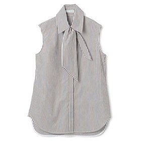 【マディソンブルー/MADISONBLUE】 SLEEVELESS TIE BL B.STRIPE人気、トレンドファッション・服の通販 founy(ファニー) ファッション Fashion レディースファッション Fashion for Women トップス・カットソー Cut & Sew Tops クラシック Classic, Timeless Style ノースリーブ Sleeveless, No-Sleeve モダン Modern, Contemporary ラウンド Round, Round Neck リボン Ribbon, Bow ヴィンテージ Vintage Style エレガント 上品 Elegant 洗える Machine Washable |ID:prp329100004460420