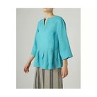 【アドーア/ADORE】のライトリネンブロードコード刺しゅうカフタンブラウス 人気、トレンドファッション・服の通販 founy(ファニー) ファッション Fashion レディースファッション Fashion for Women トップス・カットソー Cut & Sew Tops シャツ・ブラウス・オフィスカジュアル Elegant Blouses & Button-Ups シンプル Simple, Minimal スタンダード Standard, Basic セットアップ Set-Up, Coordinated Outfit モダン Modern, Contemporary リネン Linen, Linen Fabric エレガント 上品 Elegant thumbnail ブルー|ID: prp329100004460435 ipo3291000000034397157