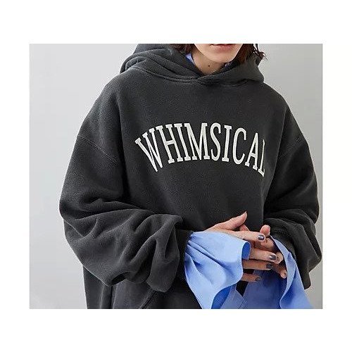 【ウィムガゼット/Whim Gazette】のロゴパーカー 人気、トレンドファッション・服の通販 founy(ファニー) 　ファッション　Fashion　レディースファッション　Fashion for Women　トップス・カットソー　Cut & Sew Tops　レディースパーカー・カジュアルフーディー　Casual Hoodies & Sweatshirts　おすすめ　Recommended / Our Picks　バランス　Balance, Style Balance　パーカー　Hoodie, Parka　フェミニン　Feminine, Girly　ユーズド　Used, Vintage-Look　ヴィンテージ　Vintage Style　other-2|ID: prp329100004460441 ipo3291000000031239461