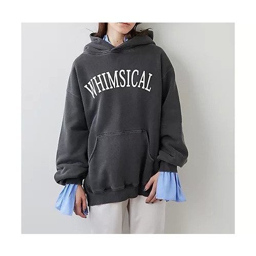 【ウィムガゼット/Whim Gazette】のロゴパーカー 人気、トレンドファッション・服の通販 founy(ファニー) 　ファッション　Fashion　レディースファッション　Fashion for Women　トップス・カットソー　Cut & Sew Tops　レディースパーカー・カジュアルフーディー　Casual Hoodies & Sweatshirts　おすすめ　Recommended / Our Picks　バランス　Balance, Style Balance　パーカー　Hoodie, Parka　フェミニン　Feminine, Girly　ユーズド　Used, Vintage-Look　ヴィンテージ　Vintage Style　other-3|ID: prp329100004460441 ipo3291000000031239462