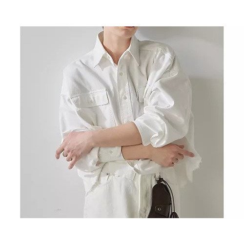 【ウィムガゼット/Whim Gazette】のデニムシャツ 人気、トレンドファッション・服の通販 founy(ファニー) ファッション Fashion レディースファッション Fashion for Women トップス・カットソー Cut & Sew Tops シャツ・ブラウス・オフィスカジュアル Elegant Blouses & Button-Ups インナー Innerwear ヴィンテージ Vintage Style クロップド Cropped, Short Length コンパクト Compact, Small Size ダメージ Distressed, Destroyed ツイル Twist, Twisted Detail デニム Denim, Jeans Material バランス Balance, Style Balance リアル Real, Realistic other-3|ID: prp329100004460500 ipo3291000000031239592