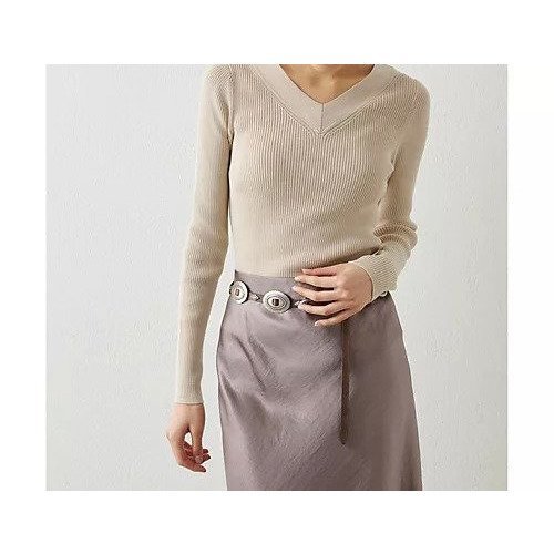 【ウィムガゼット/Whim Gazette】のリブVネックプルオーバー 人気、トレンドファッション・服の通販 founy(ファニー) 　ファッション　Fashion　レディースファッション　WOMEN　トップス・カットソー　Tops/Tshirt　プルオーバー　Pullover　Vネック　V-Neck　エレガント 上品　Elegant　シルク　Silk　セットアップ　Set Up　雑誌　Magazine　デコルテ　Decolletage　ベーシック　Basic　リブニット　Rib Knit　ロング　Long　おすすめ　Recommend　2024年　2024　2024春夏・S/S　Ss,Spring/Summer,2024　other-3|ID: prp329100004460526 ipo3291000000031239662