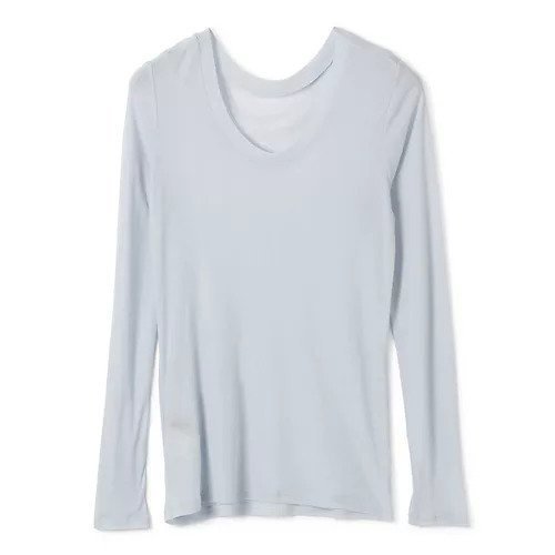【カオス/Chaos】のパティロングスリーブTシャツ インテリア・キッズ・メンズ・レディースファッション・服の通販 founy(ファニー) 　ファッション　Fashion　レディースファッション　WOMEN　トップス・カットソー　Tops/Tshirt　シャツ/ブラウス　Shirts/Blouses　ロング / Tシャツ　T-Shirts　インナー　Inner　コンパクト　Compact　スリーブ　Sleeve　ロング　Long　エレガント 上品　Elegant　ライトブルー|ID: prp329100004460531 ipo3291000000031219740
