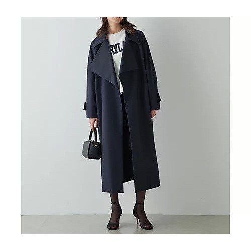 【ウィムガゼット/Whim Gazette】のシャンブレーツイルコート インテリア・キッズ・メンズ・レディースファッション・服の通販 founy(ファニー) 　ファッション　Fashion　レディースファッション　Fashion for Women　アウター　Coat / Outerwear Collection　コート・ロングコート・ピーコート　Long Coats, Peacoats & More　シンプル　Simple, Minimal　スタイリッシュ　Stylish, Fashionable　スマート　Smart, Elegant　ツイル　Twist, Twisted Detail　トレンチ　Trench, Trench Coat　定番　Standard, Basic Item　ロング　Long, Long-Length　おすすめ　Recommended / Our Picks　2024年　2024　2024春夏・S/S　Spring/Summer 2024 SS24　エレガント 上品　Elegant　結婚式　Wedding　ネイビー|ID: prp329100004460561 ipo3291000000031219952
