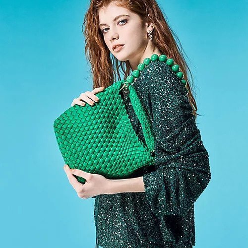 【トプカピ/TOPKAPI】の【TREASURE TOPKAPI】ネオプレン イントレチャート ボールビーズ付き ショルダー ワンハンドル バッグ 人気、トレンドファッション・服の通販 founy(ファニー) 　ファッション　Fashion　レディースファッション　WOMEN　バッグ　Bag　コンパクト　Compact　ショルダー　Shoulder　スマホ　Smartphone　財布　Wallet　チャーム　Charm　ポーチ　Pouch　エレガント 上品　Elegant　other-3|ID: prp329100004460568 ipo3291000000031239776
