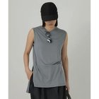 【カオス/Chaos】のシルクフレーズノースリーブTシャツ ブルーグレー|ID: prp329100004460582 ipo3291000000031220101