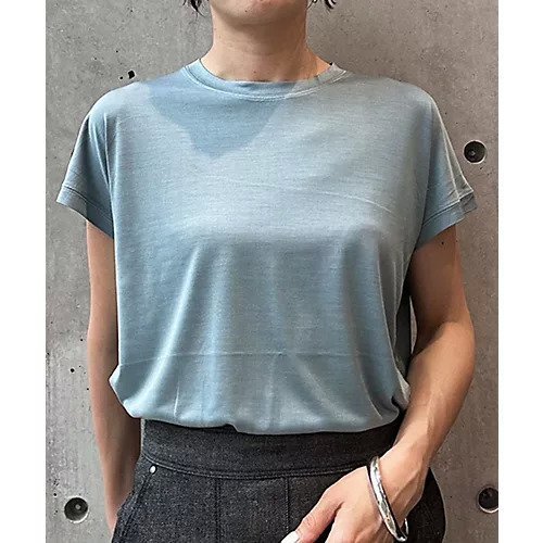 【カオス/Chaos】のシルクフレーズTシャツ インテリア・キッズ・メンズ・レディースファッション・服の通販 founy(ファニー) ファッション Fashion レディースファッション Fashion for Women トップス・カットソー Cut & Sew Tops シャツ・ブラウス・オフィスカジュアル Elegant Blouses & Button-Ups ロングTシャツ・Tシャツ Longline T-Shirts & Tees 2025年 2025 2025春夏・S/S Spring/Summer 2025 SS25 シルク Silk, 100% Silk ライトブルー|ID: prp329100004460585 ipo3291000000032523644