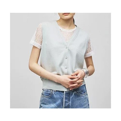 【ウィムガゼット/Whim Gazette】の【GEMINI】2wayニットジレ インテリア・キッズ・メンズ・レディースファッション・服の通販 founy(ファニー) 　雑誌掲載アイテム　Magazine Items　ファッション雑誌　Fashion Magazines　ヴェリィ　VERY　ファッション　Fashion　レディースファッション　WOMEN　アウター　Coat Outerwear　トップス・カットソー　Tops/Tshirt　ニット　Knit Tops　ベスト/ジレ　Gilets/Vests　アンサンブル　Ensemble　5月号　May Issue　カシミア　Cashmere　カーディガン　Cardigan　コンパクト　Compact　シルク　Silk　ジャケット　Jacket　雑誌　Magazine　ノースリーブ　No Sleeve　ベスト　Vest　おすすめ　Recommend　2024年　2024　2024春夏・S/S　Ss,Spring/Summer,2024　エレガント 上品　Elegant　ミント|ID: prp329100004460588 ipo3291000000031220171