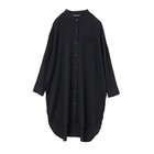 【ミズイロ インド/mizuiro ind】のバンドカラーロングシャツ ネイビー|ID: prp329100004460595 ipo3291000000031220230
