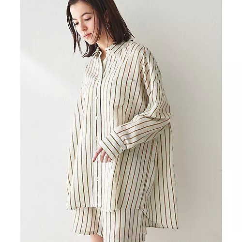 【ウィムガゼット/Whim Gazette】のストライプシャツ インテリア・キッズ・メンズ・レディースファッション・服の通販 founy(ファニー) https://founy.com/ ファッション Fashion レディースファッション Fashion for Women トップス・カットソー Cut & Sew Tops シャツ・ブラウス・オフィスカジュアル Elegant Blouses & Button-Ups インナー Innerwear オレンジ Orange 春 Spring ストライプ Stripe, Striped Pattern セットアップ Set-Up, Coordinated Outfit とろみ Fluid, Flowy Fabric タンブラー Tumbler, Travel Mug リラックス Relax, Relaxed Fit ロング Long, Long-Length S/S・春夏 SS, Spring/Summer, Warm Season おすすめ Recommended / Our Picks 夏 Summer 2024年 2024 2024春夏・S/S Spring/Summer 2024 SS24 エレガント 上品 Elegant |ID: prp329100004460600 ipo3291000000031220261