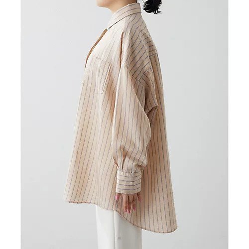 【ウィムガゼット/Whim Gazette】のストライプシャツ 人気、トレンドファッション・服の通販 founy(ファニー) 　ファッション　Fashion　レディースファッション　Fashion for Women　トップス・カットソー　Cut & Sew Tops　シャツ・ブラウス・オフィスカジュアル　Elegant Blouses & Button-Ups　インナー　Innerwear　オレンジ　Orange　春　Spring　ストライプ　Stripe, Striped Pattern　セットアップ　Set-Up, Coordinated Outfit　とろみ　Fluid, Flowy Fabric　タンブラー　Tumbler, Travel Mug　リラックス　Relax, Relaxed Fit　ロング　Long, Long-Length　S/S・春夏　SS, Spring/Summer, Warm Season　おすすめ　Recommended / Our Picks　夏　Summer　2024年　2024　2024春夏・S/S　Spring/Summer 2024 SS24　エレガント 上品　Elegant　other-3|ID: prp329100004460600 ipo3291000000031239854