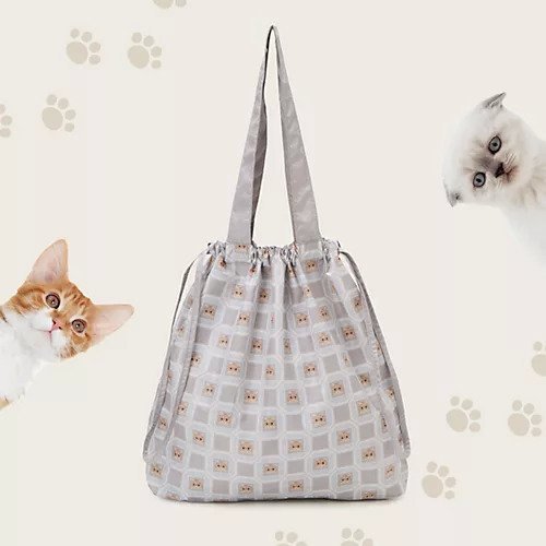 【トプカピ/TOPKAPI】の【TREASURE TOPKAPI】ポケッタブル 猫 プリント エコバッグ インテリア・キッズ・メンズ・レディースファッション・服の通販 founy(ファニー) https://founy.com/ ファッション Fashion レディースファッション WOMEN バッグ Bag おすすめ Recommend イラスト Illustration コンパクト Compact トラベル Travel プリント Print ラベンダー Lavender 巾着 Purse 旅行 Travel 猫 Cat |ID: prp329100004460611 ipo3291000000032014319