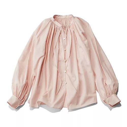 【ウィムガゼット/Whim Gazette】の【Marisol別注】ブラウス インテリア・キッズ・メンズ・レディースファッション・服の通販 founy(ファニー) 　ファッション　Fashion　レディースファッション　Fashion for Women　トップス・カットソー　Cut & Sew Tops　シャツ・ブラウス・オフィスカジュアル　Elegant Blouses & Button-Ups　ギャザー　Gathered, Ruffled　ダウン　Down, Puffer　デニム　Denim, Jeans Material　ボトム　Bottoms, Lower Wear　リボン　Ribbon, Bow　ワイド　Wide, Wide Fit　別注　Limited Edition, Custom Order　夏　Summer　洗える　Machine Washable　ピンク|ID: prp329100004460624 ipo3291000000035914807
