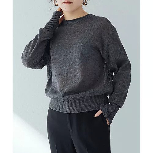 【ウィムガゼット/Whim Gazette】のペーパーヤーンプルオーバー 人気、トレンドファッション・服の通販 founy(ファニー) 　雑誌掲載アイテム　Magazine Items　ファッション雑誌　Fashion Magazines　ヴェリィ　VERY　ファッション　Fashion　レディースファッション　WOMEN　トップス・カットソー　Tops/Tshirt　プルオーバー　Pullover　春　Spring　5月号　May Issue　吸水　Water Absorption　シアー　Sheer　ショルダー　Shoulder　シンプル　Simple　スリット　Slit　雑誌　Magazine　ドロップ　Drop　定番　Standard　人気　Popularity　2024年　2024　2024春夏・S/S　Ss,Spring/Summer,2024　 other-1|ID: prp329100004460634 ipo3291000000031220502