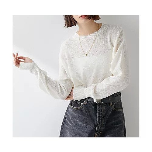 【ウィムガゼット/Whim Gazette】のペーパーヤーンプルオーバー インテリア・キッズ・メンズ・レディースファッション・服の通販 founy(ファニー) 　雑誌掲載アイテム　Magazine Items　ファッション雑誌　Fashion Magazines　ヴェリィ　VERY　ファッション　Fashion　レディースファッション　WOMEN　トップス・カットソー　Tops/Tshirt　プルオーバー　Pullover　春　Spring　5月号　May Issue　吸水　Water Absorption　シアー　Sheer　ショルダー　Shoulder　シンプル　Simple　スリット　Slit　雑誌　Magazine　ドロップ　Drop　定番　Standard　人気　Popularity　2024年　2024　2024春夏・S/S　Ss,Spring/Summer,2024　オフホワイト|ID: prp329100004460634 ipo3291000000031220508
