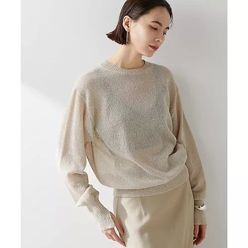 【ウィムガゼット/Whim Gazette】のペーパーヤーンプルオーバー インテリア・キッズ・メンズ・レディースファッション・服の通販 founy(ファニー) 　雑誌掲載アイテム　Magazine Items　ファッション雑誌　Fashion Magazines　ヴェリィ　VERY　ファッション　Fashion　レディースファッション　WOMEN　トップス・カットソー　Tops/Tshirt　プルオーバー　Pullover　春　Spring　5月号　May Issue　吸水　Water Absorption　シアー　Sheer　ショルダー　Shoulder　シンプル　Simple　スリット　Slit　雑誌　Magazine　ドロップ　Drop　定番　Standard　人気　Popularity　2024年　2024　2024春夏・S/S　Ss,Spring/Summer,2024　ベージュ|ID: prp329100004460634 ipo3291000000031220511