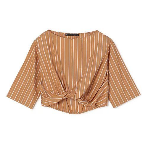 【マルティニーク/martinique】のクロップドギャザーブラウス インテリア・キッズ・メンズ・レディースファッション・服の通販 founy(ファニー) 　ファッション　Fashion　レディースファッション　Fashion for Women　トップス・カットソー　Cut & Sew Tops　シャツ・ブラウス・オフィスカジュアル　Elegant Blouses & Button-Ups　おすすめ　Recommended / Our Picks　インナー　Innerwear　ギャザー　Gathered, Ruffled　クロップド　Cropped, Short Length　ストライプ　Stripe, Striped Pattern　バランス　Balance, Style Balance　フロント　Front, Front Design　定番　Standard, Basic Item　洗える　Machine Washable　ベージュストライプ|ID: prp329100004460643 ipo3291000000035914429