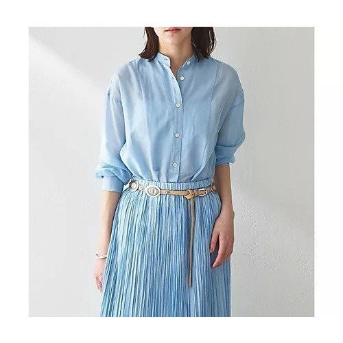 【ウィムガゼット/Whim Gazette】のバンドカラーシルクローンシャツ 人気、トレンドファッション・服の通販 founy(ファニー) 　雑誌掲載アイテム　Magazine Items　ファッション雑誌　Fashion Magazines　ストーリィ　STORY　リー　LEE　ファッション　Fashion　レディースファッション　Ladies' Fashion Online　トップス・カットソー　Tops/Tshirt　シャツ/ブラウス　Shirts/Blouses　春　Spring　5月号　May Issue　クラシカル　Classical　7月号　July Issue　シアー　Sheer　シルク　Silk　スタイリッシュ　Stylish　スタンド　Stand　セットアップ　Set Up　雑誌　Magazine　ノースリーブ　No Sleeve　フロント　Front　ベビー　Baby　ボトム　Bottom　S/S・春夏　Ss・Spring/Summer　おすすめ　Recommend　夏　Summer　2024年　2024　2024春夏・S/S　Ss,Spring/Summer,2024　エレガント 上品　Elegant　other-2|ID: prp329100004460648 ipo3291000000031239948