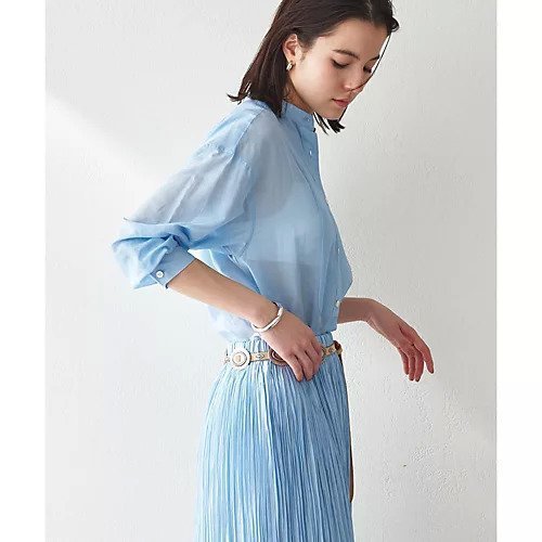 【ウィムガゼット/Whim Gazette】のバンドカラーシルクローンシャツ 人気、トレンドファッション・服の通販 founy(ファニー) 　雑誌掲載アイテム　Magazine Items　ファッション雑誌　Fashion Magazines　ストーリィ　STORY　リー　LEE　ファッション　Fashion　レディースファッション　Ladies' Fashion Online　トップス・カットソー　Tops/Tshirt　シャツ/ブラウス　Shirts/Blouses　春　Spring　5月号　May Issue　クラシカル　Classical　7月号　July Issue　シアー　Sheer　シルク　Silk　スタイリッシュ　Stylish　スタンド　Stand　セットアップ　Set Up　雑誌　Magazine　ノースリーブ　No Sleeve　フロント　Front　ベビー　Baby　ボトム　Bottom　S/S・春夏　Ss・Spring/Summer　おすすめ　Recommend　夏　Summer　2024年　2024　2024春夏・S/S　Ss,Spring/Summer,2024　エレガント 上品　Elegant　other-3|ID: prp329100004460648 ipo3291000000031239949