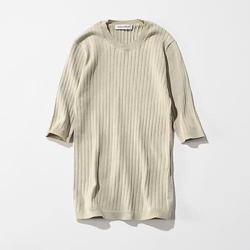 【マディソンブルー/MADISONBLUE】のワイドリブプルオーバー 人気、トレンドファッション・服の通販 founy(ファニー) 　ファッション　Fashion　レディースファッション　Fashion for Women　トップス・カットソー　Cut & Sew Tops　カジュアルプルオーバー・ニットトップス　Pullovers & Knit Tops / Casual Pullovers　シルク　Silk, 100% Silk　シルバー　Silver, Metallic Silver　ジャケット　Jacket, Outerwear　ストレッチ　Stretch, Stretchy Fabric　スリーブ　Sleeve, Long Sleeve / Short Sleeve　ハーフ　Half, Half-Length　ワイドリブ　Wide Rib, Wide Ribbed Knit　other-3|ID: prp329100004460654 ipo3291000000035912876