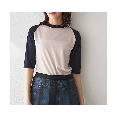 【ウィムガゼット/Whim Gazette】のラグランカットソー インテリア・キッズ・メンズ・レディースファッション・服の通販 founy(ファニー) 　ファッション　Fashion　レディースファッション　Fashion for Women　トップス・カットソー　Cut & Sew Tops　カットソー・ベーシックTシャツ　Cut-and-Sewn Tops / Stretch Tees & Basics　クール　Cool, Chic　コンパクト　Compact, Small Size　シンプル　Simple, Minimal　トレンド　Trend, Trending Now　ドレープ　Drape, Draping Fabric　定番　Standard, Basic Item　ボトム　Bottoms, Lower Wear　2024年　2024　2024春夏・S/S　Spring/Summer 2024 SS24　ネイビー|ID: prp329100004460666 ipo3291000000031220705