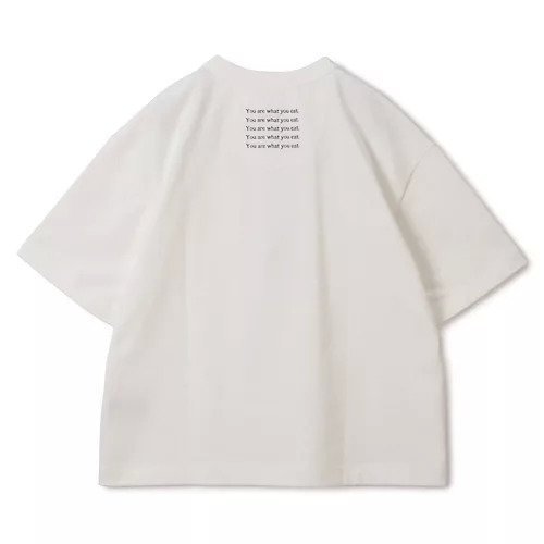 【プレインピープル/PLAIN PEOPLE】のYou are what you eat. T-シャツ 人気、トレンドファッション・服の通販 founy(ファニー) 　ファッション　Fashion　レディースファッション　WOMEN　トップス・カットソー　Tops/Tshirt　シャツ/ブラウス　Shirts/Blouses　帽子　Hats　ショルダー　Shoulder　シンプル　Simple　ドロップ　Drop　プリント　Print　洗える　Washable　other-2|ID: prp329100004460668 ipo3291000000031239995