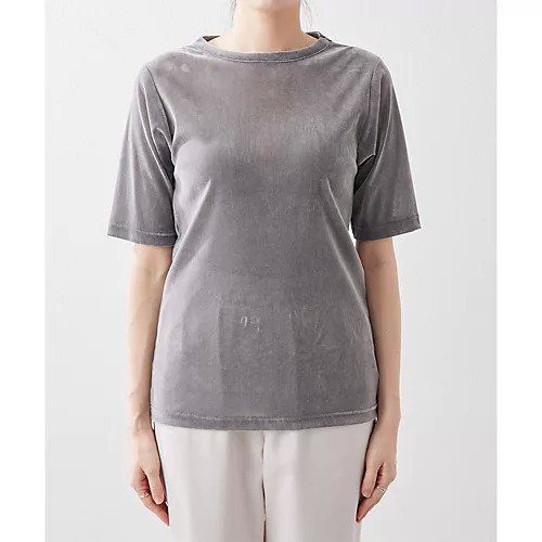 【ウィムガゼット/Whim Gazette】のフロッキーハーフスリーブプルオーバー 人気、トレンドファッション・服の通販 founy(ファニー) 　雑誌掲載アイテム　Magazine Picks & Fashion Features　ファッション雑誌　Fashion Magazines　ヴェリィ　VERY　バイラ　BAILA　ファッション　Fashion　レディースファッション　Fashion for Women　トップス・カットソー　Cut & Sew Tops　カジュアルプルオーバー・ニットトップス　Pullovers & Knit Tops / Casual Pullovers　インナー　Innerwear　春　Spring　5月号　May Issue　カットソー　Cut and Sewn Top　カーディガン　Cardigan, Knitwear　コンパクト　Compact, Small Size　ジャケット　Jacket, Outerwear　スタイリッシュ　Stylish, Fashionable　ストレッチ　Stretch, Stretchy Fabric　スリーブ　Sleeve, Long Sleeve / Short Sleeve　雑誌　Magazine, Fashion Magazine　チュール　Tulip, Tulip Motif　ハーフ　Half, Half-Length　プリント　Print, Printed Pattern　ベロア　Velour, Soft Velvet　半袖　Short Sleeve, Half Sleeve　6月号　June Issue, Jun. Edition　S/S・春夏　SS, Spring/Summer, Warm Season　おすすめ　Recommended / Our Picks　夏　Summer　2024年　2024　2024春夏・S/S　Spring/Summer 2024 SS24　other-2|ID: prp329100004460669 ipo3291000000032061896